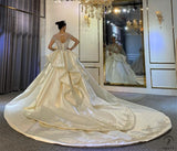 Long Sleeves Beading Wedding Dress OS3927 - $2,460.50