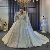 Copy of Copy of Copy of Copy of Copy of Long Sleeves Beading Wedding Dress OS3926 - $2,460.50