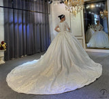 Copy of Copy of Copy of Copy of Copy of Long Sleeves Beading Wedding Dress OS3926 - $2,460.50